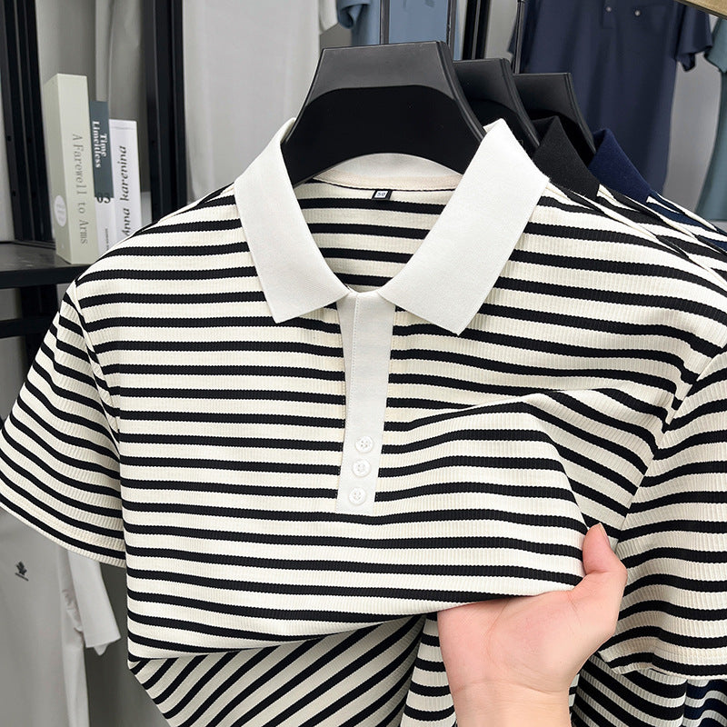 Loose Harajuku Style Hong Kong Style Half Sleeve Top