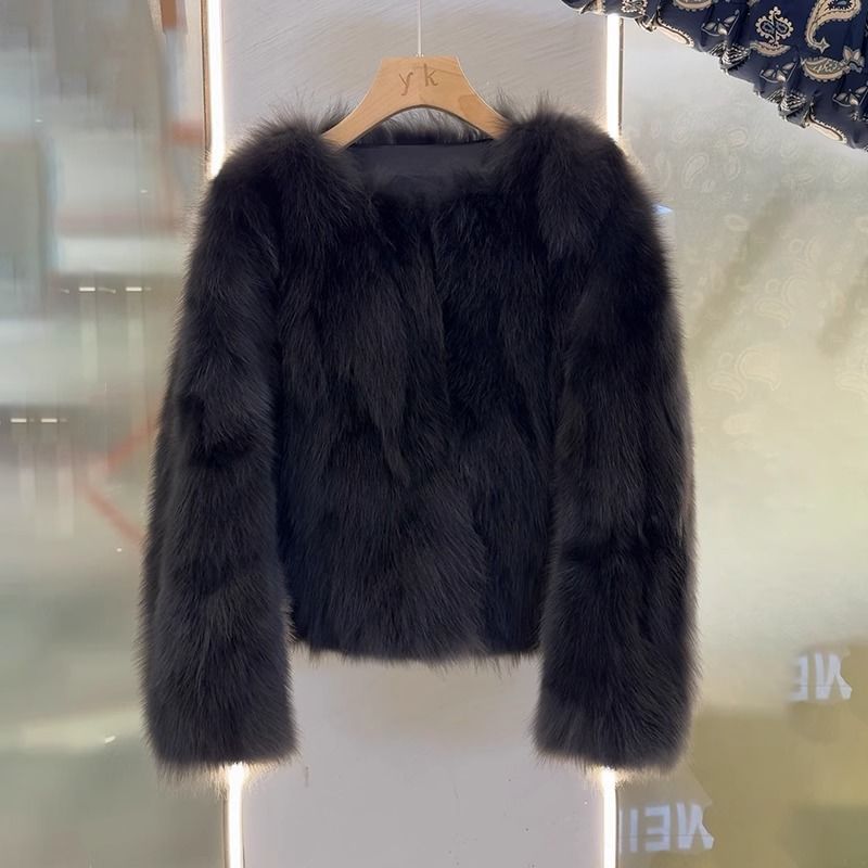 New Winter Fashion Versatile Fox Fur Coat