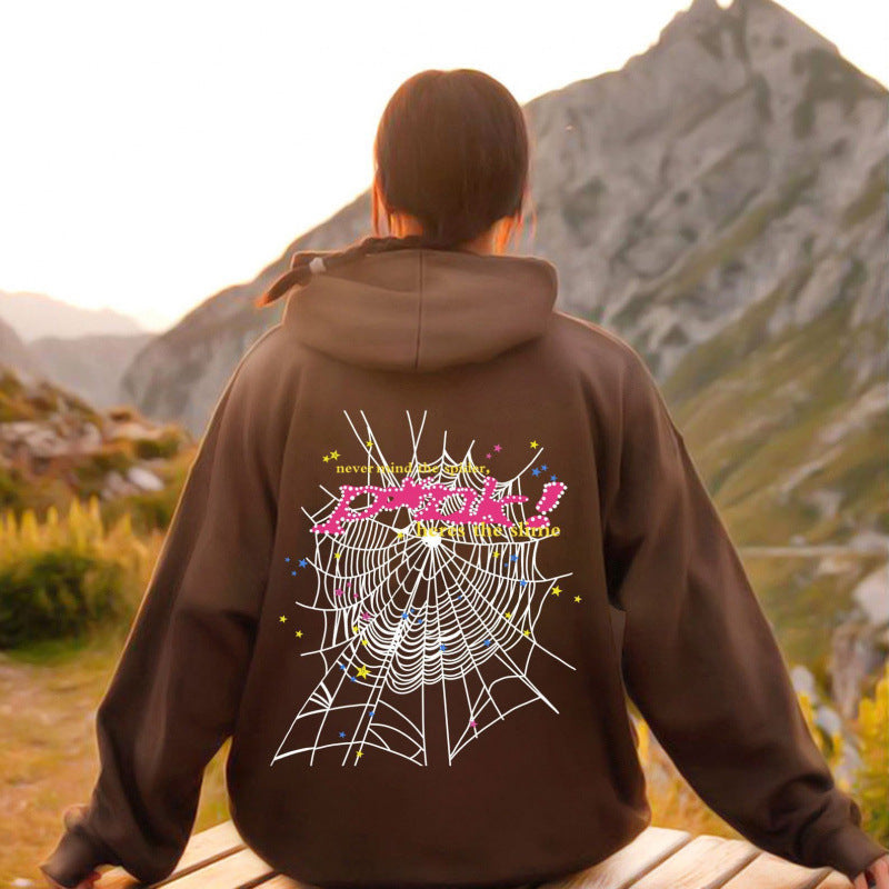 Trendy Street Sweatshirt Cross-Border European Heavy-Duty Korean Style Loose Lazy Casual Sweatshirt Top For Women 1214