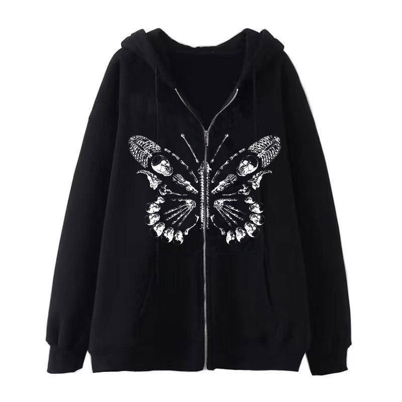 New European And American Style Hooded Sweatshirt With Unique Street Letter Print, Drop Shoulder Sleeves, Loose Top For Cross-Border Amazon Autumn And Winter