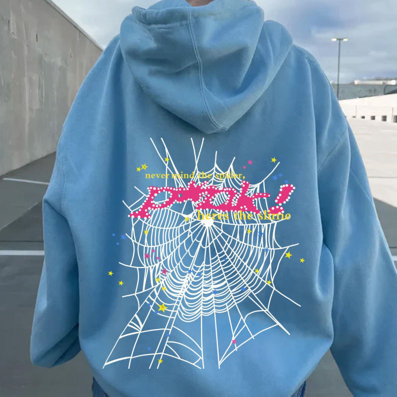 Trendy Street Sweatshirt Cross-Border European Heavy-Duty Korean Style Loose Lazy Casual Sweatshirt Top For Women 1214