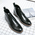 Rubber Brown Winter Boots Man